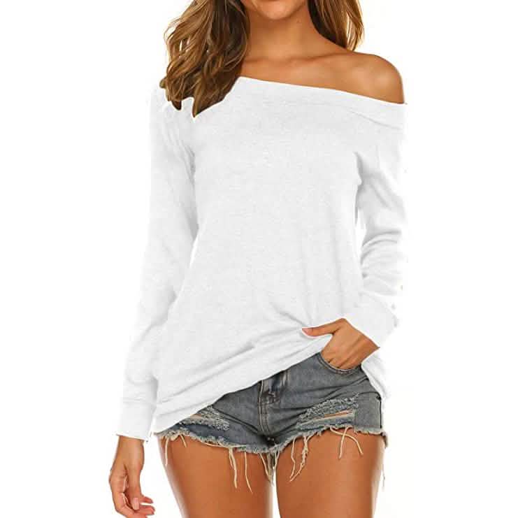 Women's Long Sleeve Off Shoulder Top